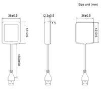 Récepteur GNSS USB avec chipset NMEA-0183 MTK3333/M8030KT, module d'antenne de navigation externe, récepteur GNSS pour ordinateur portable et voiture