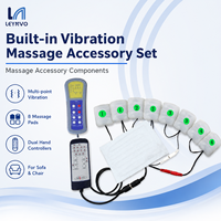 LEYNVO 8 Moteur vibrant avec capteur pour canapé, accessoires de massage électrique par vibration, coussin chauffant massant
