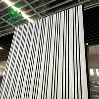 Panneau mural acoustique en MDF auto-adhésif en placage de bois de chêne 3D européen moderne, coefficient de réduction du bruit 1.0 pour l'intérieur des hôtels