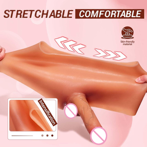 Dildos en silicone réalistes à porter, culottes avec dildo réaliste pour femmes et lesbiennes, jouet sexuel pour adultes pour le point G vaginal et la prostate anale - Product Image 4