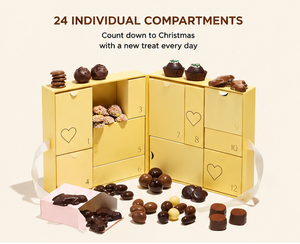 12 Day Christmas Chocolate Advent <b>Calendar</b> with Premium Treats Decorative Gift Packaging for Holiday Celebration and Sharing - Product Image 5