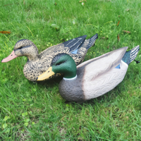 Leurre de canard noir pliable léger en EVA, modèle d'oiseau aquatique ultra-réaliste 3D pour la chasse en terrain