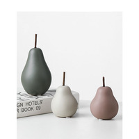 Table de salon moderne d'intérieur pour décoration d'intérieur, ornement en céramique en forme de poire, accessoires de décoration simples, vente en gros