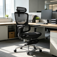 Chaise de bureau ergonomique en maille pour cadre, dossier haut, pivotante, inclinable, pour ordinateur de bureau, chaise de direction OEM