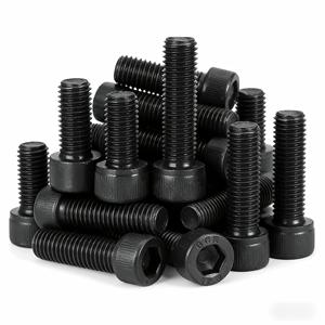 Bibo Yaente Factory Grade 12.9 M4-m24 Black Oxide Hex <b>Socket</b> Head Cap <b>Screws</b> Carbon Steel Full Thread Allen Bolts Hex <b>Socket</b> Cap - Product Image 2