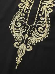 Vêtements islamiques arabes CCY <span class=keywords><strong>Djellaba</strong></span> Kaftan Boubou Homme Musulman <span class=keywords><strong>Caftan</strong></span> brodé décontracté Jubba à manches longues pour homme musulman - Product Image 4