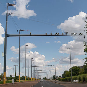 屋外スマートシティ用CCTVカメラ付き多機能スチール交通信号ポール耐久性 & 高輝度 - Product Image 4