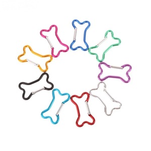 Mosquetones de Aleación de Aluminio en Forma de Hueso Coloridos, Llaveros Duraderos, Accesorios de Regalo, Forma de Hueso de Perro, Opciones Multicolor - Product Image 1