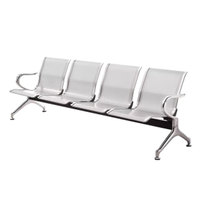 Chaises de salle d'attente modernes pour hôpital, aéroport, bureau, 4 places, en acier inoxydable, pliables, multifonctions, pour arrêt de bus, banque, cliniques