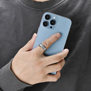 Anillo <span class=keywords><strong>de</strong></span> combinación <span class=keywords><strong>de</strong></span> piedra con incrustaciones aleatorias <span class=keywords><strong>de</strong></span> corteza para hombre, gran oferta, acero <span class=keywords><strong>de</strong></span> titanio, moda europea y americana, pareja R - Product Image 3