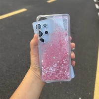 Casing HP Transparan Lembut TPU PC dengan Glitter Pasir Mewah untuk Samsung Galaxy S26 S25 S24 S23 S22 Plus Ultra A17