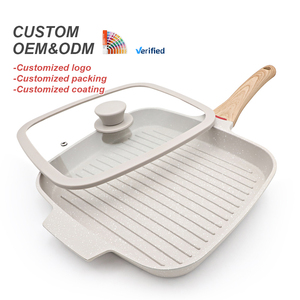 Sartén de Alta Calidad de 26 cm, Resistente, Personalizada, de Aluminio Fundido con Revestimiento Antiadherente, para Asar Carne, Apta para Cocina de Inducción - Product Image 1