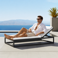 2025 Sigma mobilier d'extérieur moderne chaise de plage loisirs lit de soleil hôtel Villa piscine chaises longues