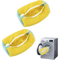 Sacs de lavage réutilisables pour chaussures avec logo personnalisé, 39*19cm, pour baskets et chaussures de tennis, nettoyage en profondeur et rangement (vente en gros)