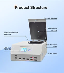 Alta precisão LCD Touch Screen Laboratório Centrífuga para Biologia Molecular e Engenharia Genética Labs PCR ELISA <span class=keywords><strong>Testing</strong></span> - Product Image 2