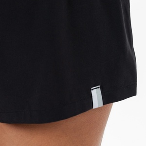 Short de course pour femme 2-en-1 à taille haute, noir, avec poche en mesh, pour le sport et la compression active - Product Image 5