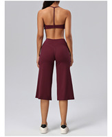 Ensemble de yoga 2 pièces pour femme : Soutien-gorge de sport à bretelles et short taille haute, tenue de sport ultra douce pour la gym et les activités sportives