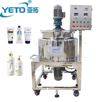 Cuve de mélange en acier inoxydable 304 YETO avec homogénéisateur à cisaillement élevé pour liquides, sirop de sucre, huile parfumée, certifiée CE, capacité 100L
