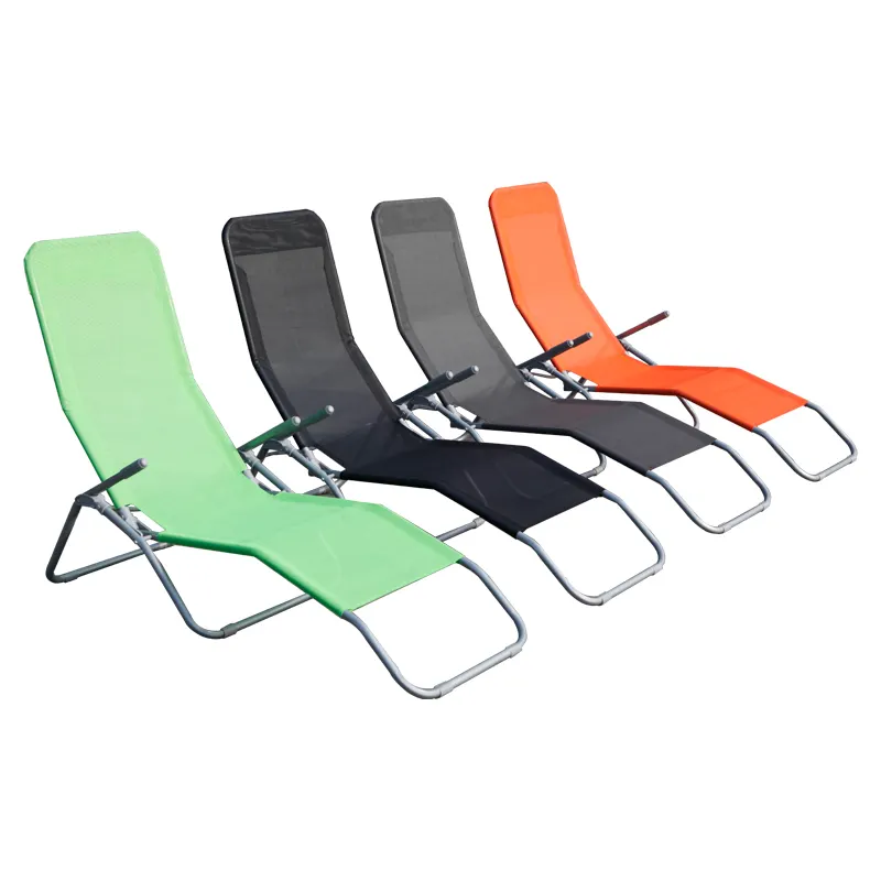 Wholesale Outdoor Garden Foldable Full Steel Back Adjustable Relax Chair