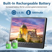 Fournisseur vérifié AG, téléviseur LED LCD HD FHD portable d'extérieur, Bluetooth, USB, ISDB, batterie, télévision haute définition