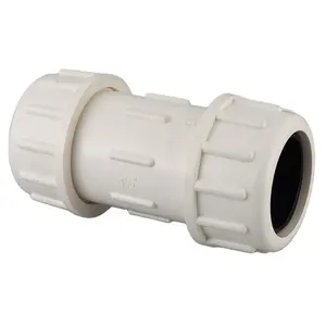 Wholesale custom size adjustable PIPE FITTING PVC PLASTIC COMPRESSION COUPLING WITH O-RING