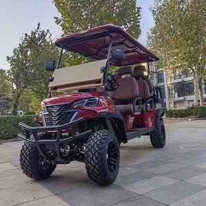 Nouveau chariot de golf moderne populaire design personnalisé chariot de golf L4 + 2 6 places chariot de golf électrique soulevé par batterie au lithium - Product Image 4