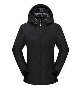 เสื้อแจ็คเก็ตกันลมมีฮู๊ดสำหรับผู้ชาย,เสื้อกันหนาวกลางแจ้งเสื้อแจ็คเก็ตบุนวมสำหรับฤดูหนาวโลโก้แบบกำหนดเองปี2022