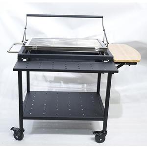 Parrilla de Barbacoa Plegable Giratoria de Gran Tamaño con Mesa Lateral, <span class=keywords><strong>Parrillas</strong></span> de Carbón en Venta - Product Image 5