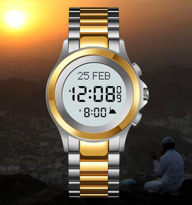 Erkek dijital saat skmei 2270 yeni moda 3atm su geçirmez paslanmaz çelik oem logo müslüman namaz ezan saat - Product Image 1