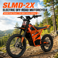 Moto électrique haute puissance 8000W SLMD 2X 72V 40AH, moto tout-terrain électrique pour adultes, service DDP, livraison rapide, en stock