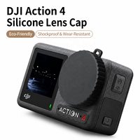 Couvre-objectif DJI Osmo Action 4, capuchon d'objectif d'appareil photo en silicone TPU anti-poussière et antichoc pour accessoires Action 4