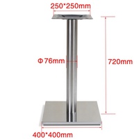 Bases de table Métal Rectangulaire Café Salle à manger Moderne De Luxe Bar Restaurant Meubles Jambes Chrome Or Bases en acier inoxydable