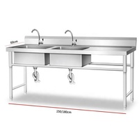 Table de travail en acier inoxydable pour le nettoyage des fruits de mer et du poisson, meuble de cuisine de Restaurant Commercial de haute qualité