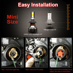 Kit de Conversión de Faros LED H3 Cob H13 para Autos y Vehículos Eléctricos, 72W 9000LM 12V24V 6000K Temperatura de Color, Aluminio CSP Aviator Fan, <span class=keywords><strong>Precio</strong></span> de Fábrica - Product Image 5