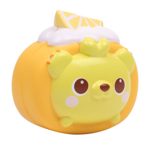 Pu Foam <b>Squishy</b> Bear Roll Toy For Kids 2-4 Years Unisex Fidget Toy - Product Image 2