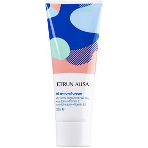 Crème dépilatoire ETRUN ALISA en marque propre <span class=keywords><strong>pour</strong></span> le visage/le corps/les bras/les jambes/la ligne du bikini - Vitamine E, beurre de karité, aloe vera, minimise les démangeaisons - Product Image 1