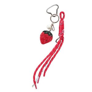 Porte-clés en strass fraise, 2 par couleur, 600 pièces, porte-clés en cristal - Product Image 2