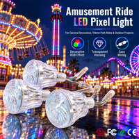 Lumière ponctuelle LED RGBW 60 mm SMD5050 18 LED DC24V, lampe à pixels pour projets d'éclairage architectural de façades commerciales