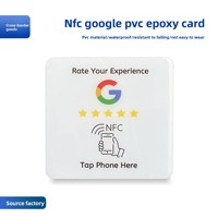 Autocollant personnalisé NFC Google pour avis positifs, carte adhésive de bureau 3MM, modèle de lecteur de puce