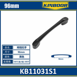 Commercio all'ingrosso 128mm classico nero maniglia per armadi e cassetti mobili Hardware maniglia della porta in lega per uso armadio - Product Image 1