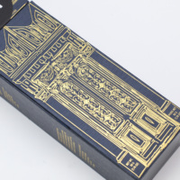 Boîte cadeau de luxe en carton rigide personnalisée pour vin - Conception à ouverture coulissante avec estampage à chaud doré pour l'emballage du vin