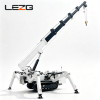 Mini-grue araignée micro-chenillée 1,2T 2T légère pour levage dans les escaliers