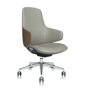 Fabrication de meubles Fauteuil de bureau ergonomique inclinable pivotant en cuir de luxe Boss - Product Image 6