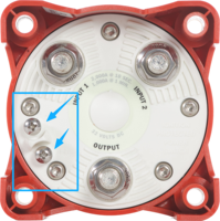 Interrupteur de déconnexion de batterie 11001 étanche série E 32V 325A 3 pôles 50/60Hz en métal/ABS avec AFD pour véhicules commerciaux et bateaux
