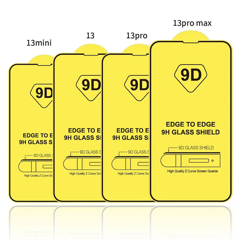 휴대 전화 액세서리 전체 커버 9D 강화 유리 화면 가드 보호기