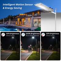 Farola Solar LED Hishine Todo en Uno de Ahorro de Energía con Panel Solar de 200W, Impermeable IP65 para Iluminación de Carreteras 300W