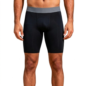 Shorts pour hommes sans plis à la taille, séchage rapide, matière confortable, taille élastique large, cordon de serrage, poches latérales, parfaits pour la course longue distance - Product Image 1