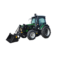 Chine Mini tracteur compact 4WD 50HP avec tracteur à roues COC EURO5 à vendre avec moteur central et composants de boîte de vitesses