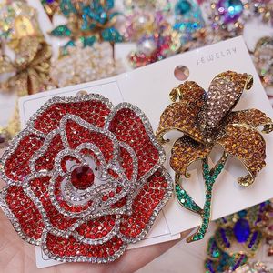 Broches en cristal de style mixte, papillon, fleur, mode, en vrac, pas cher, Dazgirl Red Lots - Product Image 3