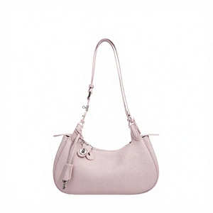 Bolsos de Mano de Moda para Mujer, Personalizados con Logotipo, de Cuero Genuino y Poliéster, Portátiles, con Cierre de Cremallera, Correa Única, para Verano/Invierno - Product Image 3